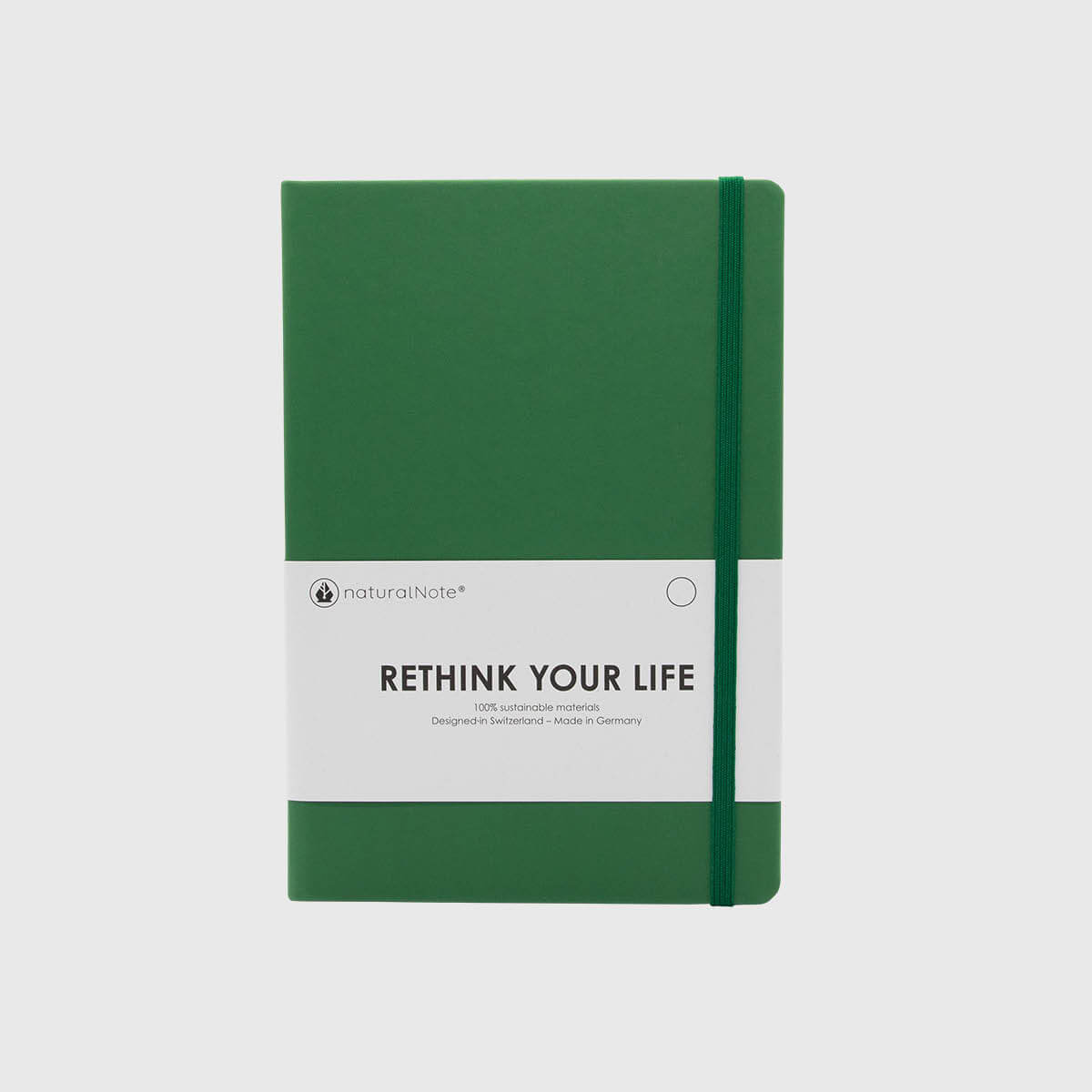 Premium Notizbuch nachhaltig A5 blanko grün