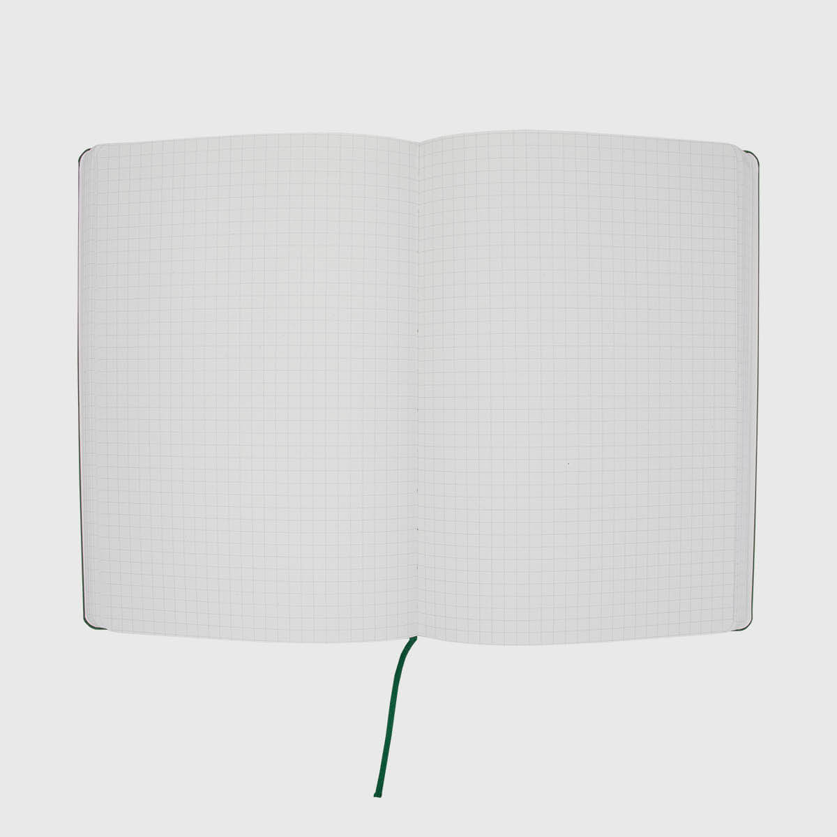 Nachhaltiges Notizbuch kariert grün
