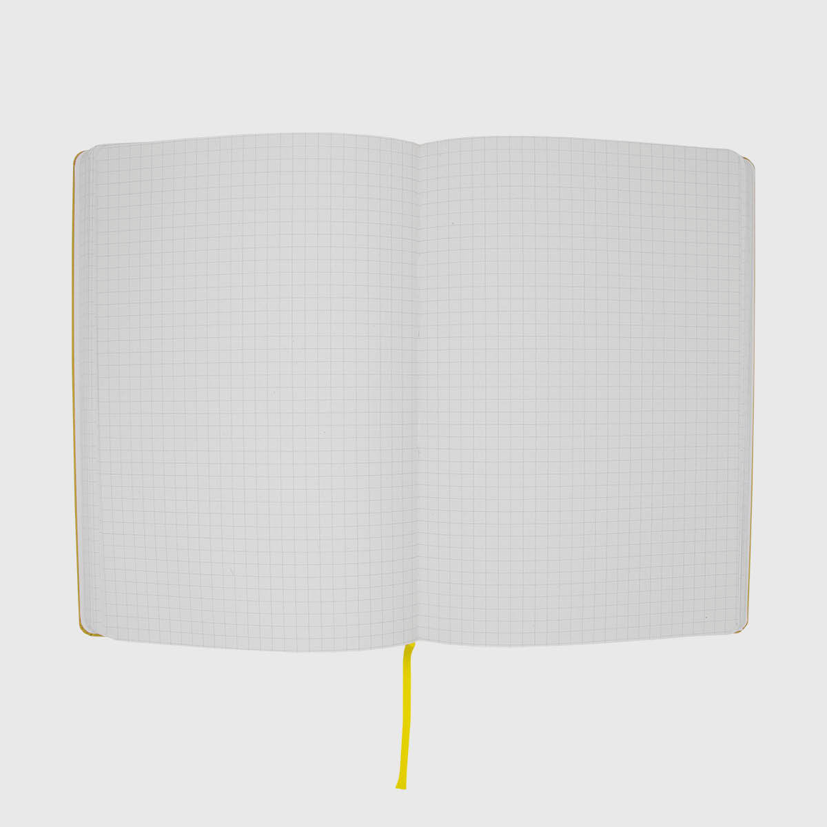 Nachhaltiges Notizbuch kariert gelb